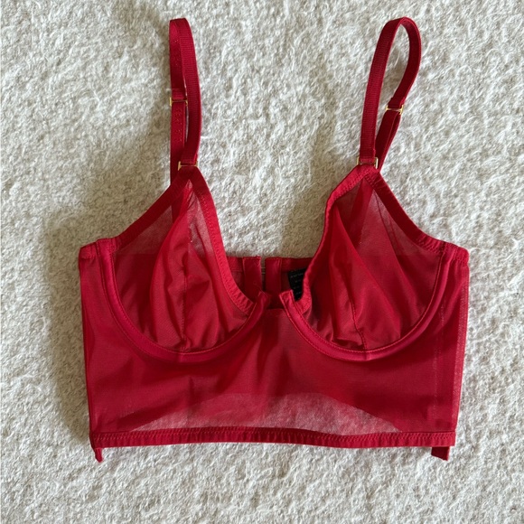 La Perla Red Underwire Longline Bra - Picture 1 of 5